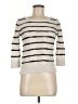 Ann Taylor LOFT 100% Cotton Stripes Ivory Pullover Sweater Size M - photo 1
