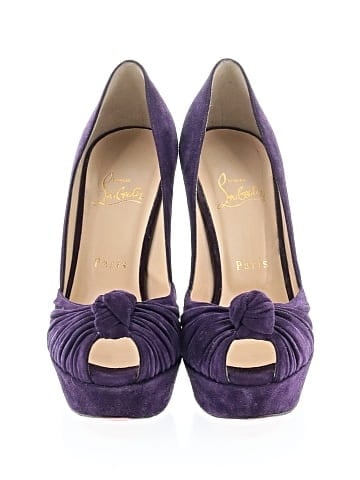 Christian Louboutin Suede Alta Nodo Knot D’Orsay 140mm (view 2)