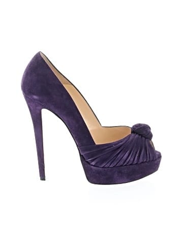 Christian Louboutin Suede Alta Nodo Knot D’Orsay 140mm (view 1)