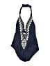 Kona Sol Paisley Blue One Piece Swimsuit Size S - photo 1