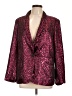 Tanya Taylor Animal Print Burgundy Blazer Size 12 - photo 1