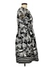 Perceptions Graphic Black Casual Dress Size 10 - photo 4