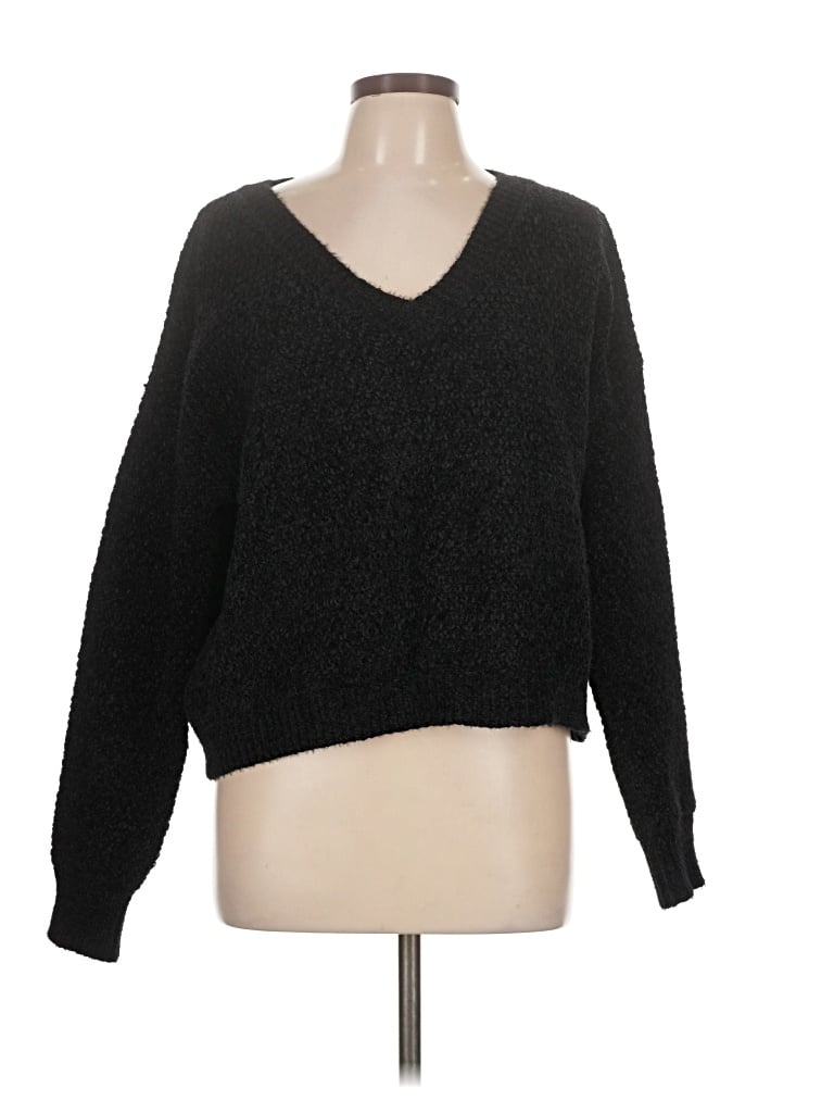Pre-owned Double Zero Pullover Sweater In Black