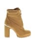 DKNY Yellow Orange Ankle Boots Size 5 1/2 - photo 1