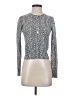 Pure Collection 100% Cashmere Tweed Silver Black Cashmere Pullover Sweater Size 2 - photo 1