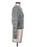 Pure Collection 100% Cashmere Tweed Silver Black Cashmere Pullover Sweater Size 2 - photo 4