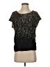 Vince Camuto 100% Polyester Black Short Sleeve Top Size XS - photo 1