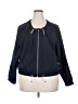 Athleta 100% Polyester Solid Blue Jacket Size 2X - photo 1