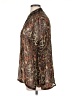 Chico's Animal Print Brown Long Sleeve Blouse Size XL - photo 5