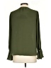 Ann Taylor LOFT 100% Polyester Green Long Sleeve Blouse Size XS - photo 2
