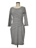 Spense Solid Gray Cocktail Dress Size 8 - photo 1
