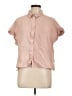 Splendid 100% Cotton Pink Short Sleeve Blouse Size L - photo 1