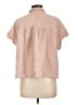 Splendid 100% Cotton Pink Short Sleeve Blouse Size L - photo 2