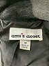 Amy's Closet Plaid Gray Black Coat Size M (youth) - photo 3