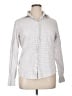 Faconnable 100% Cotton Houndstooth Gray Long Sleeve Button-Down Shirt Size XL - photo 1