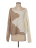 Vila Color Block Tan Pullover Sweater Size S - photo 1