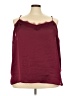 Nine West 100% Polyester Burgundy Sleeveless Blouse Size 5X - photo 1