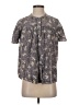 Mystree Floral Gray Short Sleeve Blouse Size S - photo 1