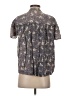 Mystree Floral Gray Short Sleeve Blouse Size S - photo 2