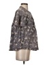 Mystree Floral Gray Short Sleeve Blouse Size S - photo 4