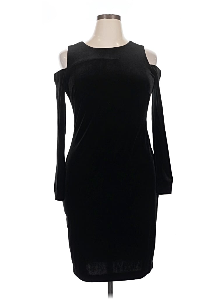 Pre-owned Calvin Klein Cocktail Dress In Black