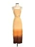Sandro Tie-dye Yellow Cocktail Dress Size EU (FR) 34 / US 2 - photo 1