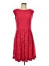 db established 1962 100% Polyester Hearts Red Cocktail Dress Size 12 - photo 1
