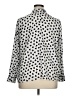 ASOS Curve 100% Polyester Hearts Silver Long Sleeve Blouse Size 16 - photo 2