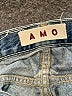 AMO 100% Cotton Hearts Blue Jeans Size 26 waist - photo 6