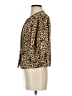 Zara Animal Print Gold 3/4 Sleeve Blouse Size XS - photo 5