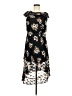 Lorena Rose Floral Black Casual Dress Size M - photo 1
