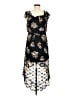 Lorena Rose Floral Black Casual Dress Size M - photo 2