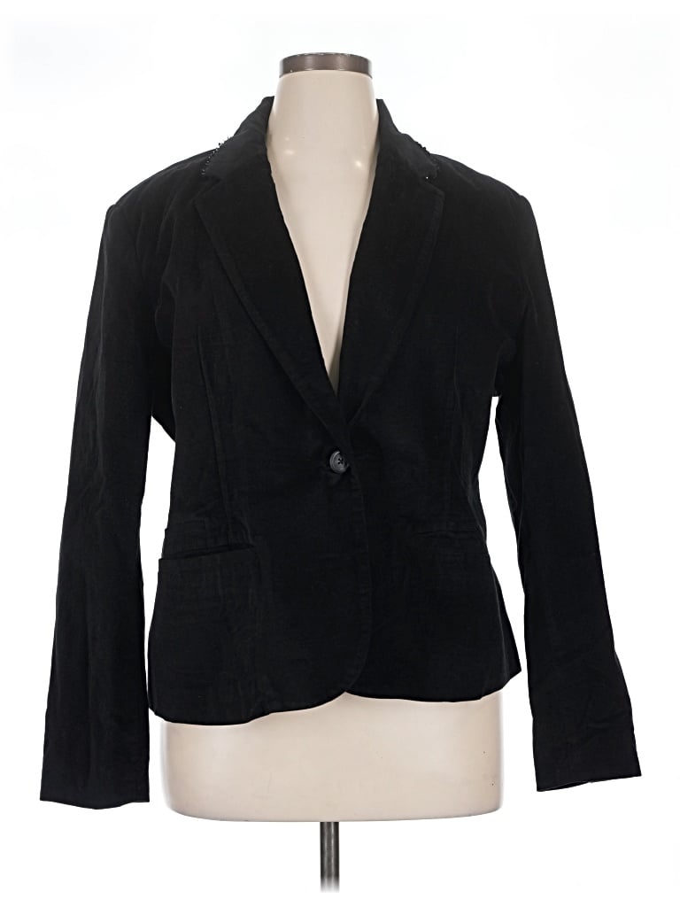 Pre-owned Merona Blazer Jacket In Black