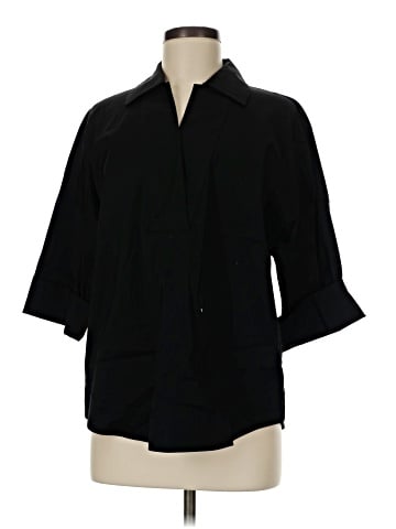 Chico's 3/4 Sleeve Button-Down Shirt (view 1)