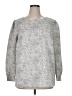 Ann Taylor LOFT 100% Polyester Silver Long Sleeve Blouse Size 14 - photo 1