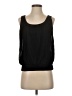 Ann Taylor LOFT 100% Polyester Black Sleeveless Blouse Size XXS (petite) - photo 1