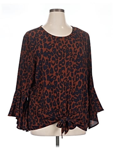 She + Sky Long Sleeve Blouse (view 1)