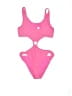 LA Hearts Hearts Pink One Piece Swimsuit Size L - photo 1