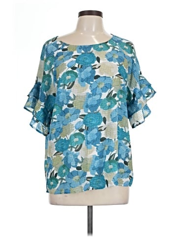 Umgee Short Sleeve Blouse (view 1)