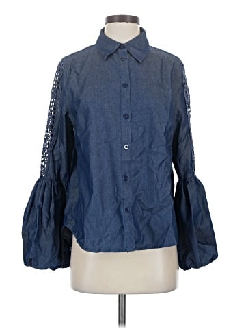 CQ by CQ 3/4 Sleeve Button-Down Shirt (view 1)