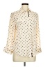 Chico's 100% Rayon Polka Dots Ivory 3/4 Sleeve Blouse Size M - photo 1