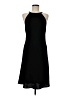 Nine West 100% Polyester Solid Black Cocktail Dress Size 8 - photo 1