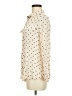 Chico's 100% Rayon Polka Dots Ivory 3/4 Sleeve Blouse Size M - photo 5