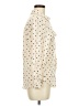 Chico's 100% Rayon Polka Dots Ivory 3/4 Sleeve Blouse Size M - photo 4