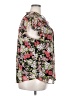 Anne Klein 100% Polyester Floral Black Short Sleeve Blouse Size 2X - photo 4