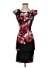 Aqua Floral Black Cocktail Dress Size S - photo 1