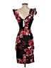 Aqua Floral Black Cocktail Dress Size S - photo 2
