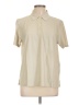 Callaway 100% Silk Tan Short Sleeve Silk Top Size L - photo 1
