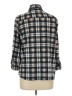 Eden & Olivia Plaid Gray 3/4 Sleeve Blouse Size L - photo 2