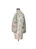Victoria Dunn 100% Cotton Floral Ivory White Jacket Size L - photo 5
